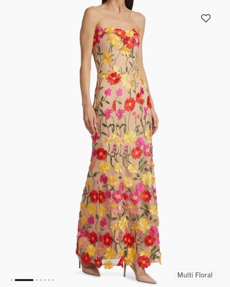 As It May Arlene Embroidered Floral Gown - Image 2