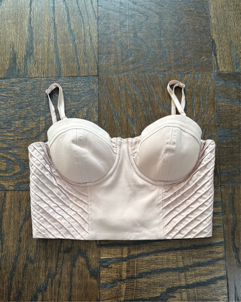 Marciano Dusty Pink Bustier Top - Size 6 - Image 1