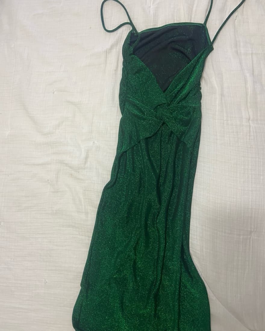 Green Reformation Backless Formal Dress - Image 4
