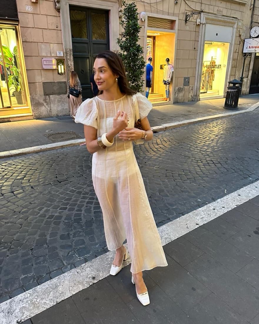 Sheer White Dress - Image 4