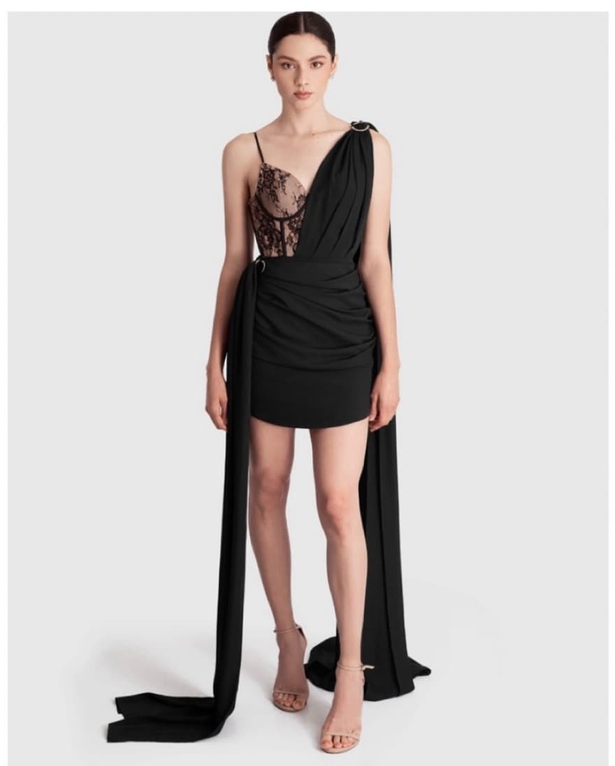 Luciana Balderrama Venus Black Dress - Image 2