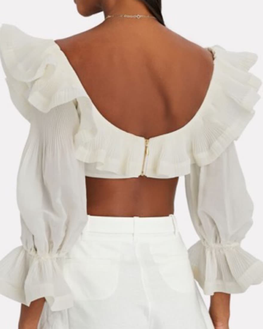 Zimmerman Ruffled Crop Top - Image 4