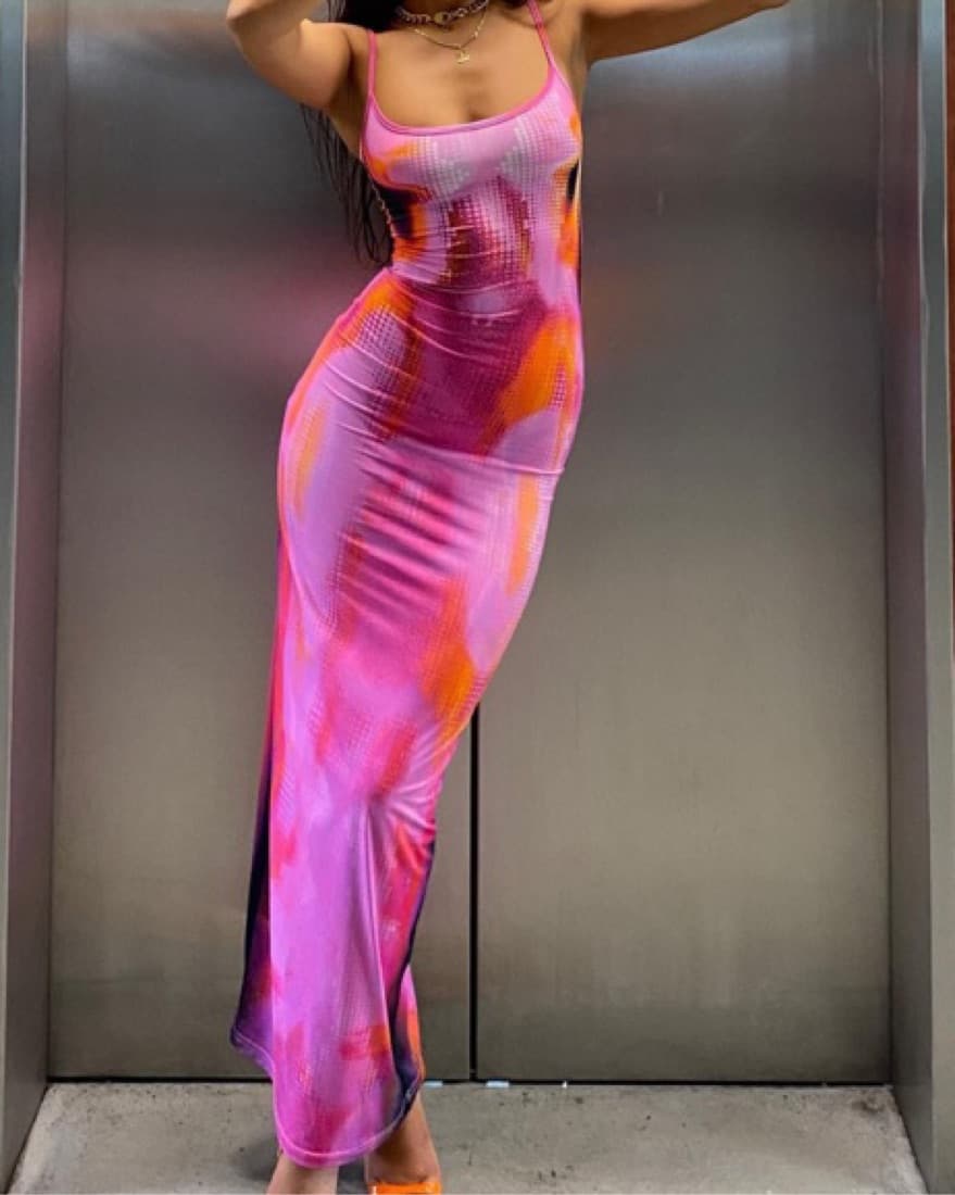 pink maxi dress - Image 2