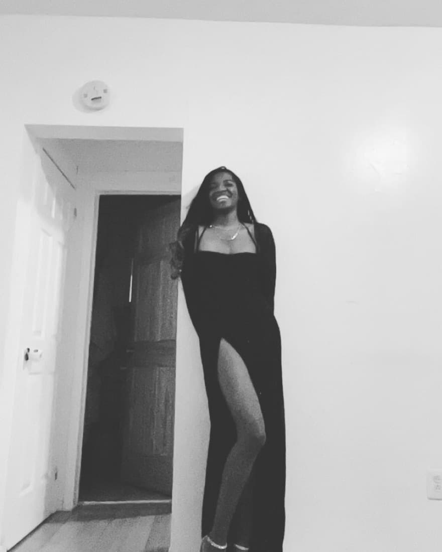 Black Embellished Gown - Image 1