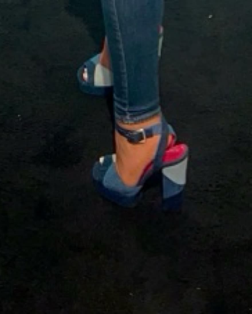 Roger Vivier Denim Platform Shoes - Image 1