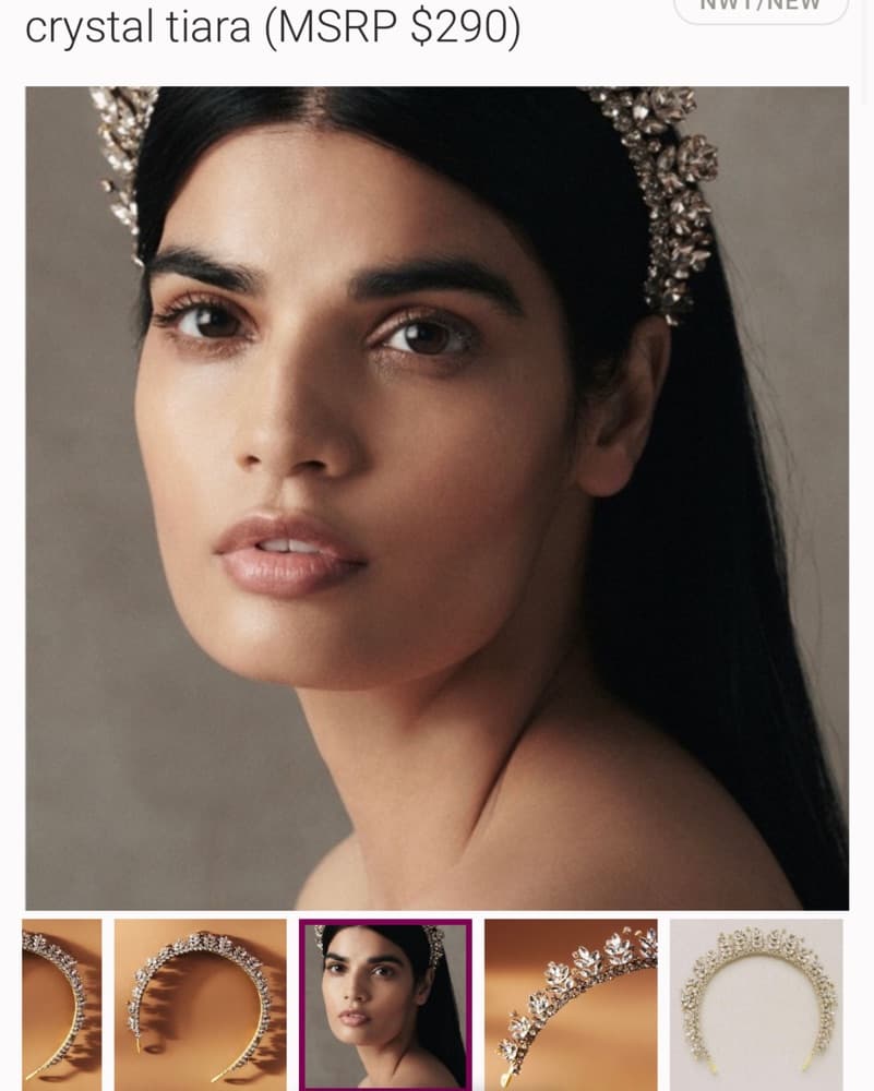 Stunning Crystal Embellished Tiara - Image 4