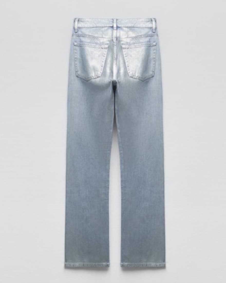 Silver metallic jeans - Image 3