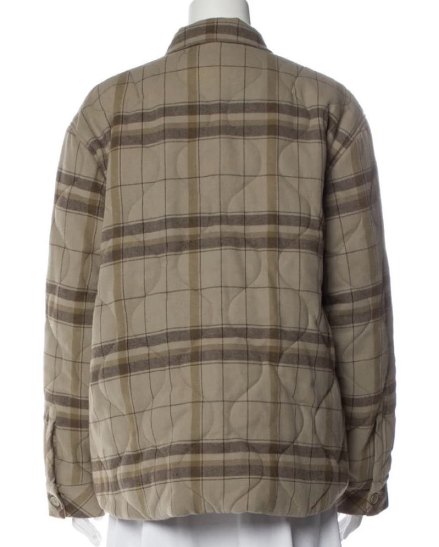 Anine Bing Plaid Print Utility Jacket - Image 3