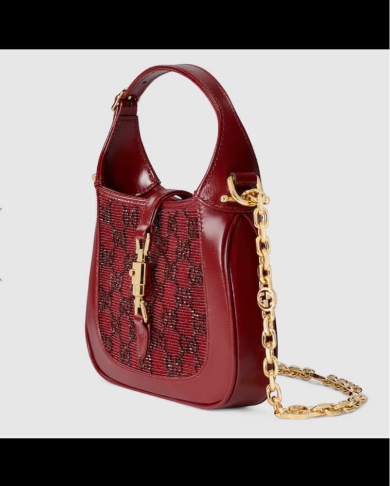 Gucci Jackie GG CRYSTAL Mini Bag - Image 3
