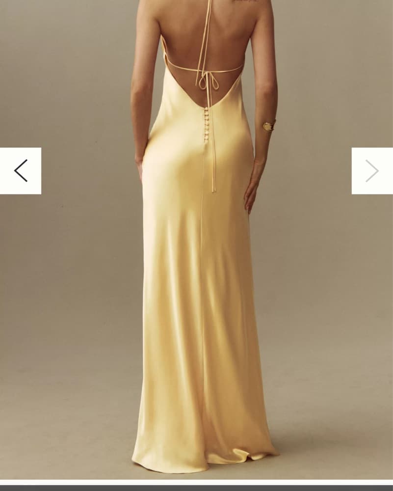 Reformation Jeany Yellow Dress - Image 2
