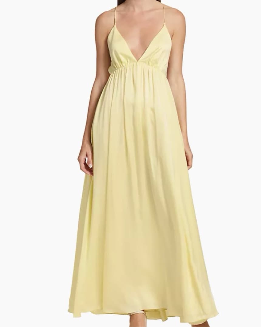 Zimmerman Open Back Silk Gown - Image 1
