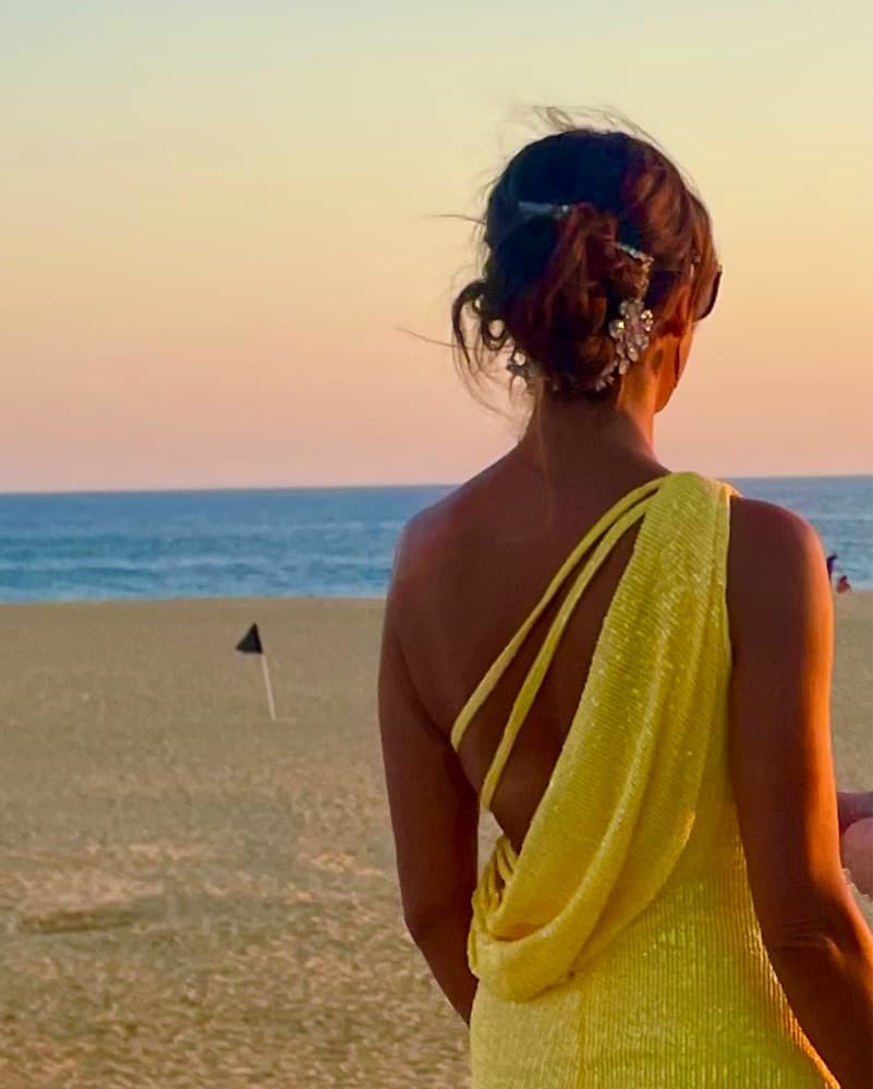 Radiant Yellow Sequin Gown - Image 4