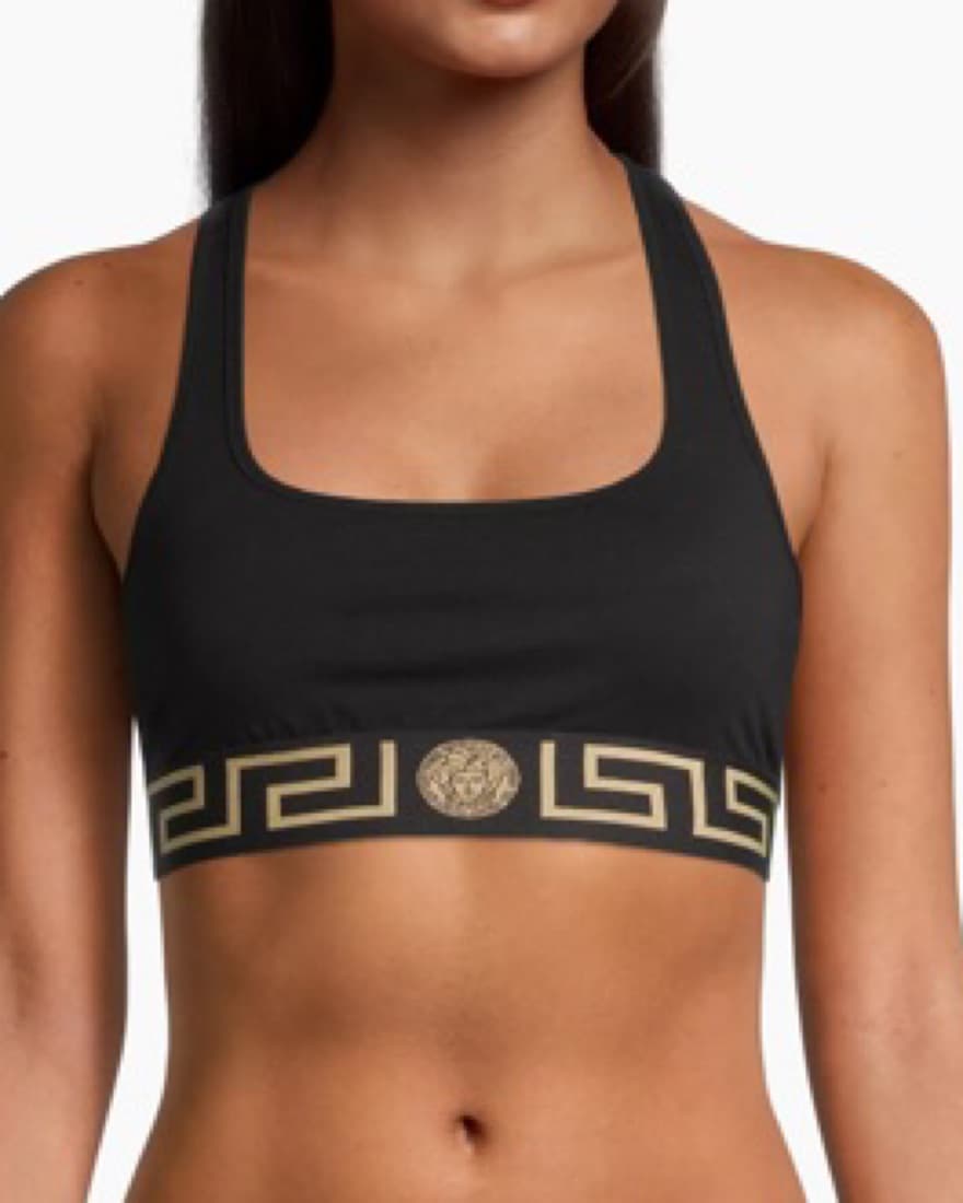Versace Greca Border Sports Bra - Image 2
