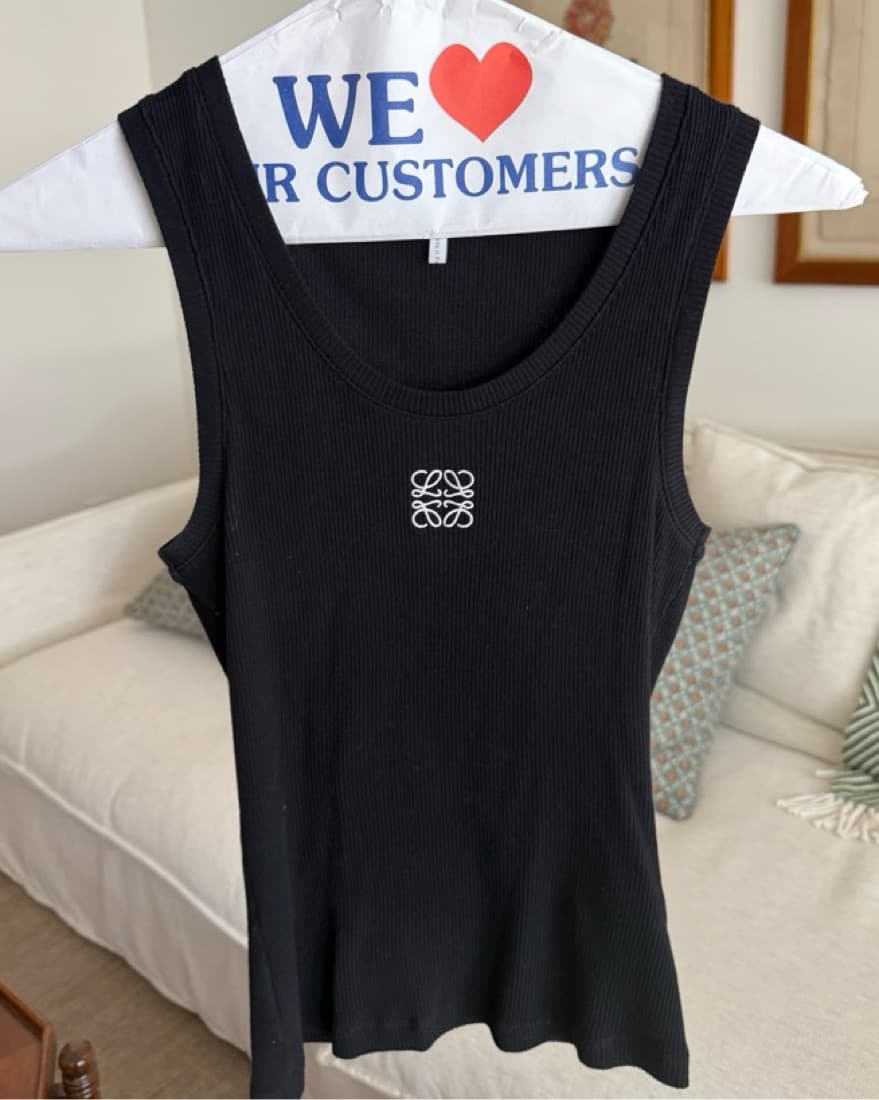 Loewe Black Anagram Tank Top  - Image 1