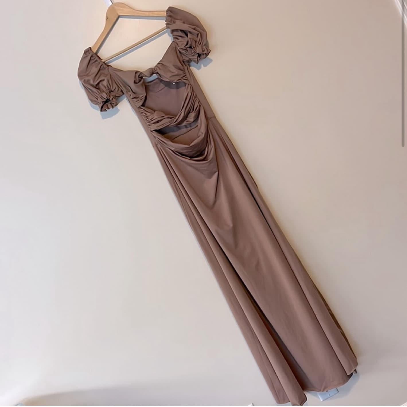 Agua Bendita Bali Dust Dress In Nude - Image 3