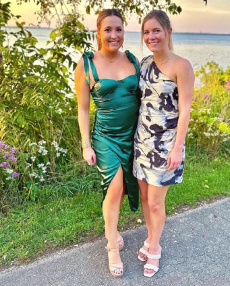Satin Green Midi Dress - Image 4