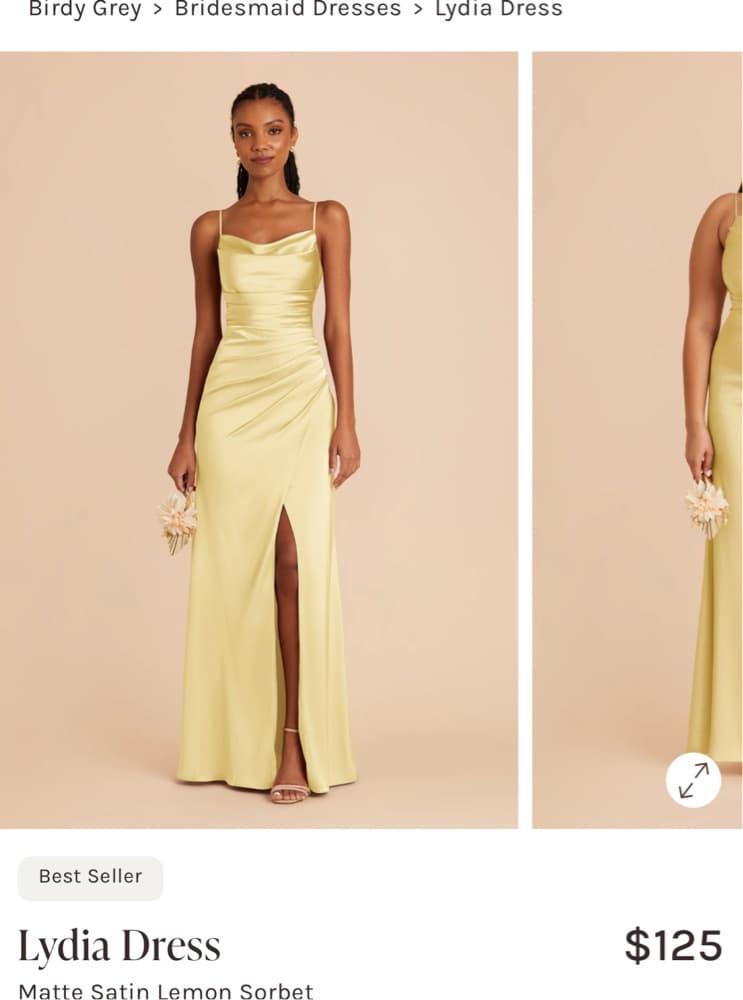 Birdy Grey Lydia Matte Satin Lemon XS - Image 3