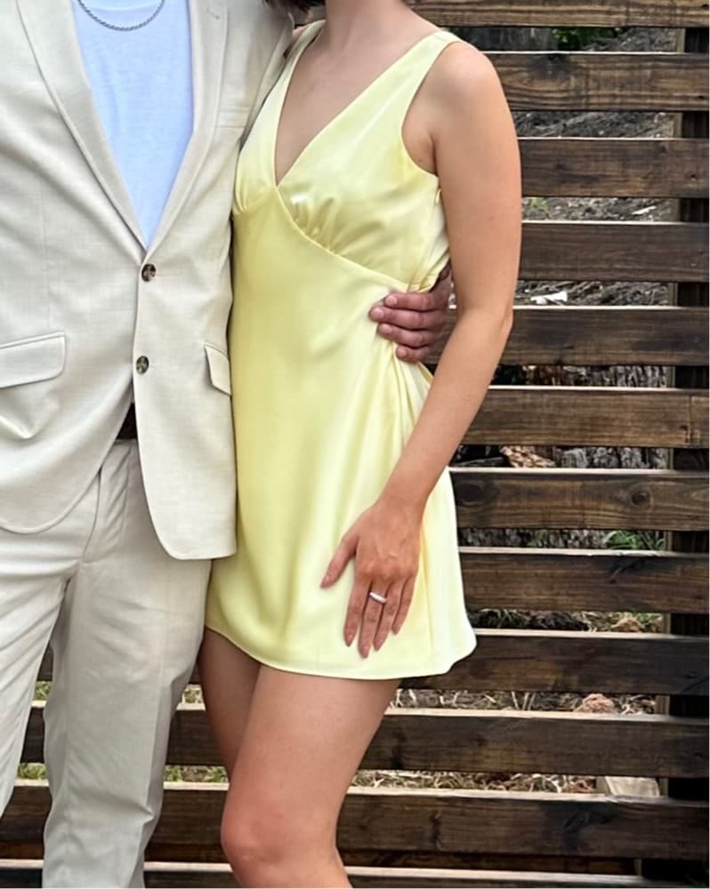 Gianni Bini Yellow Mini Dress - Image 2