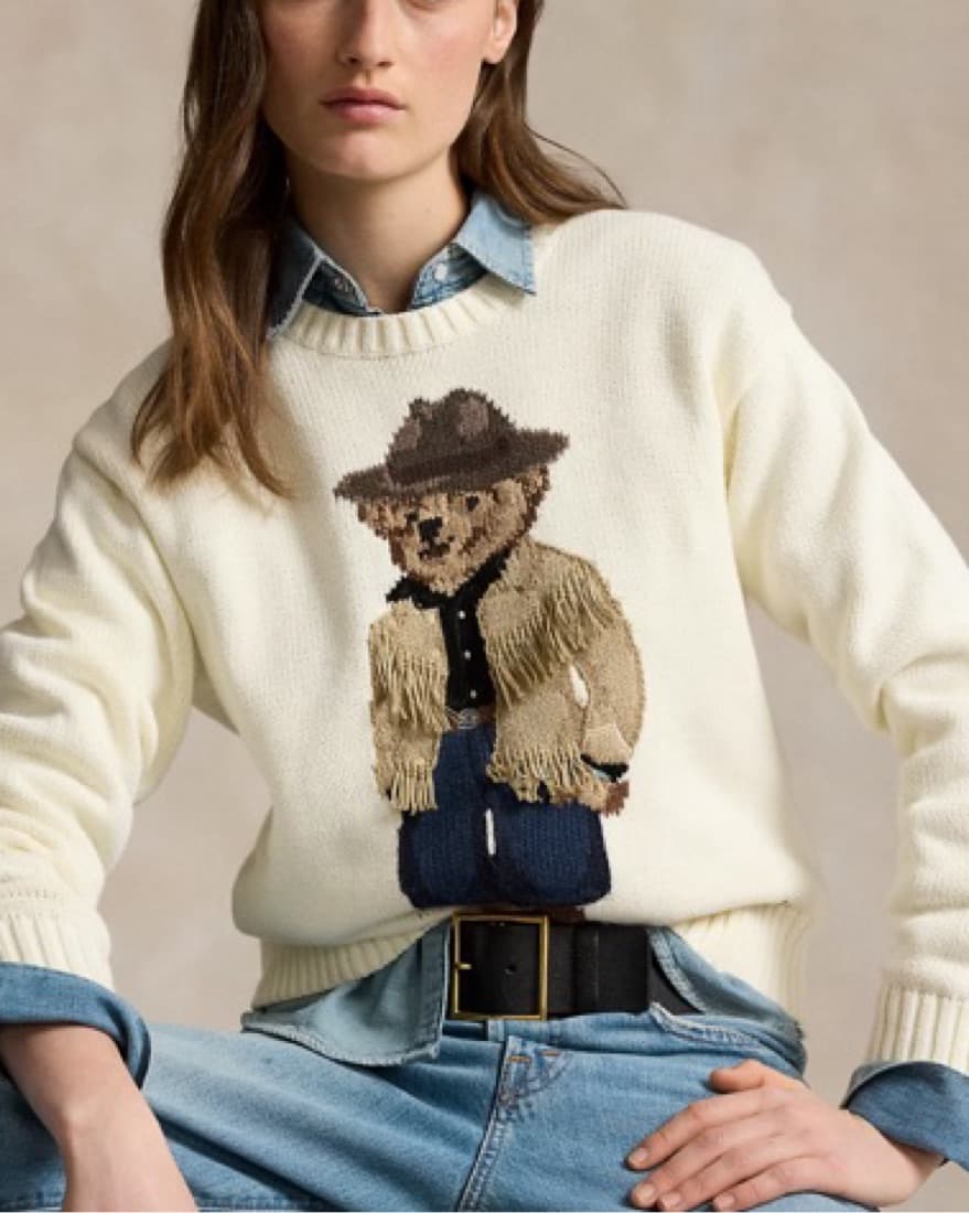 Polo Bear Cotton Crewneck - Image 2
