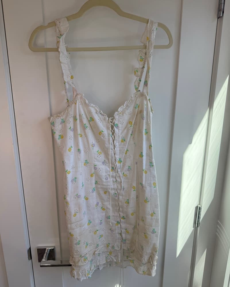 Delicate Floral Embroidered Sundress - Image 1
