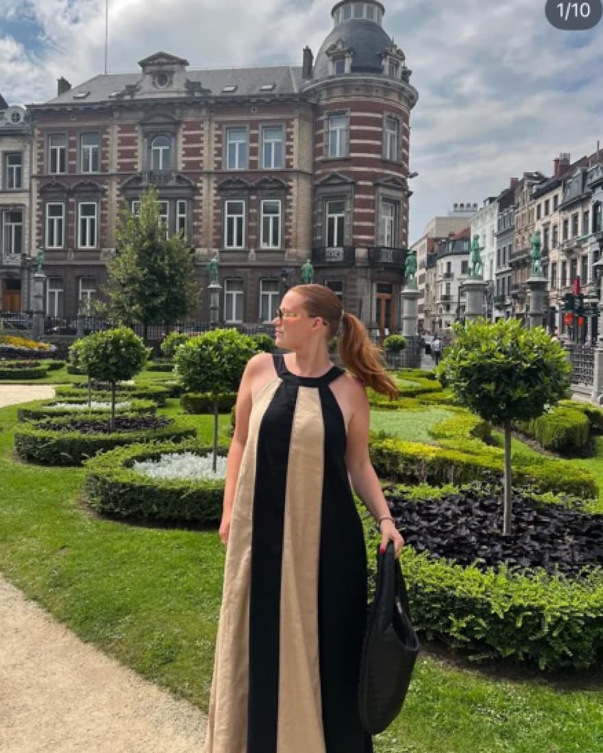 The Ami Linen Halter Maxi Dress by Maeve - Image 4
