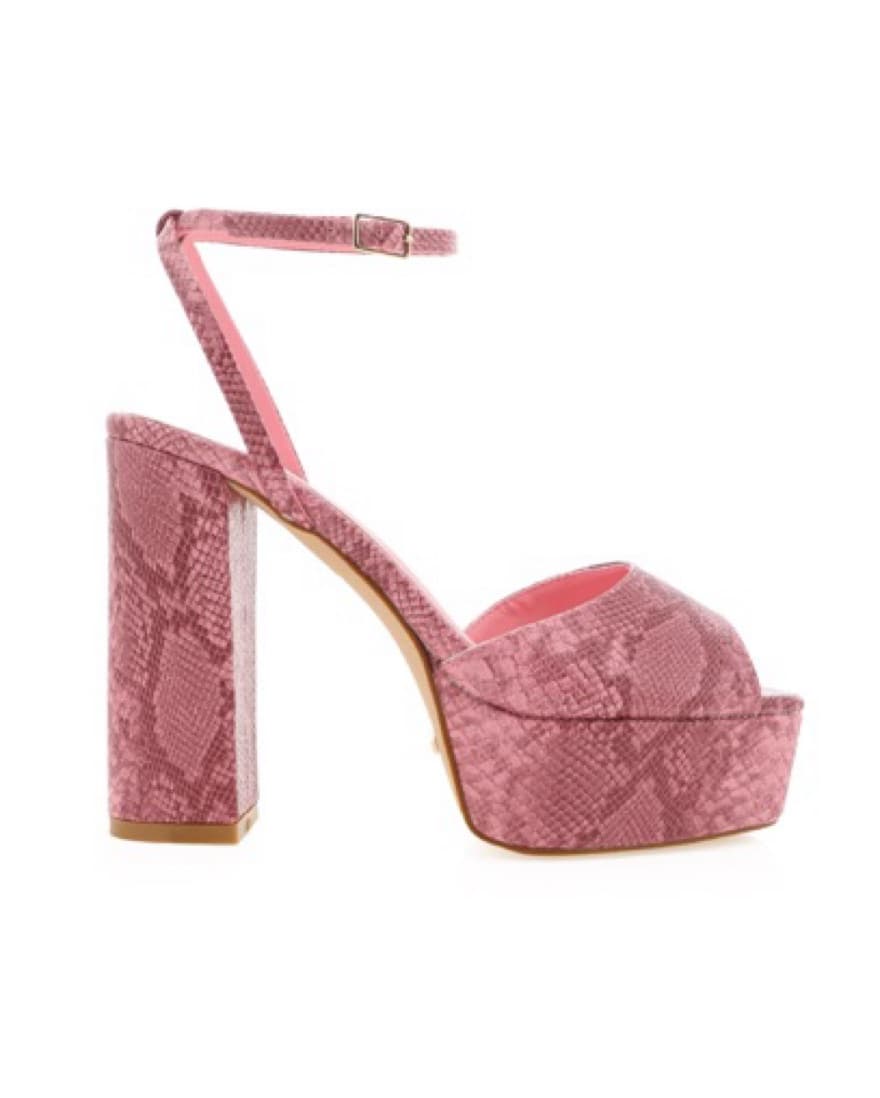 BILLINI Milana Rose Python Heels - Image 1