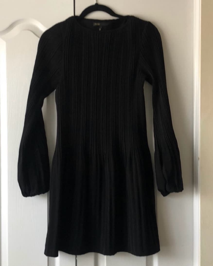 Maje Plisse Chic Black Pleated Minidress - Image 5