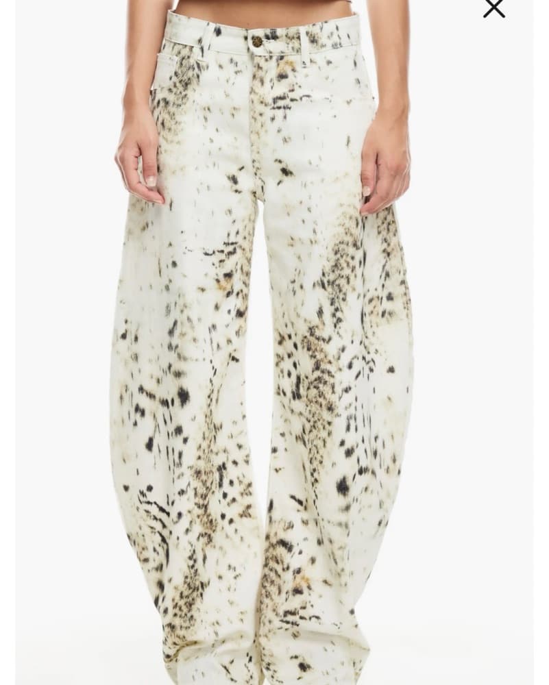Lioness Horseshoe Print Barrel Leg Jeans - Image 2