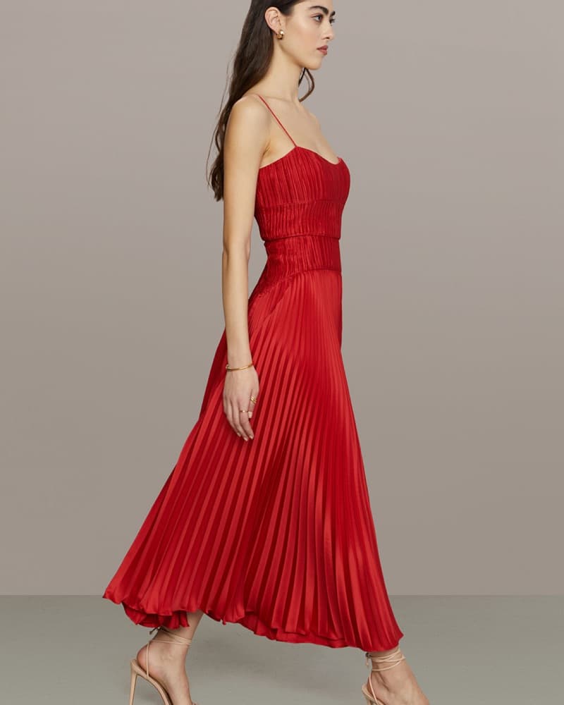 AMUR Cherry Drop Waist Midi - Image 1