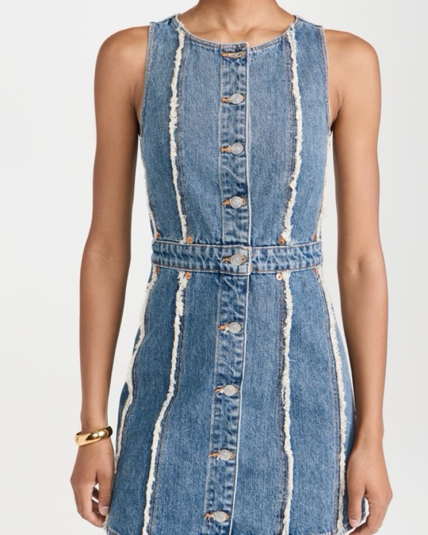 RE/DONE Denim Mini Dress - Image 2
