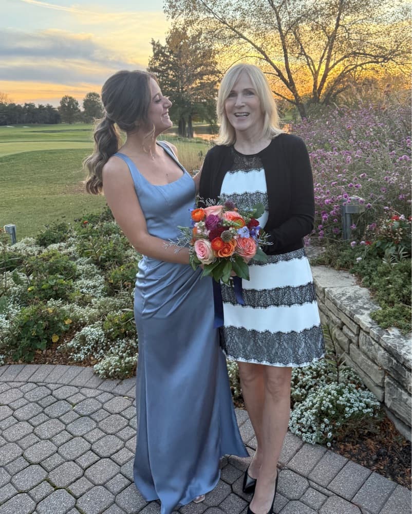 Dusty Blue Pleated Satin Dress - Image 5