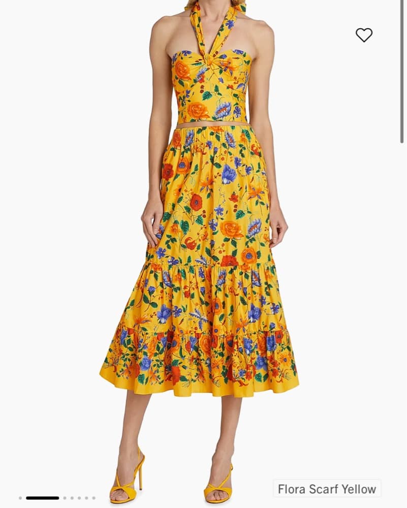 Cara Cara NWT Flora Set Yellow XS - Image 1