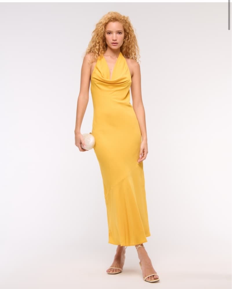 Yellow Cowl Neck Maxi - Image 1