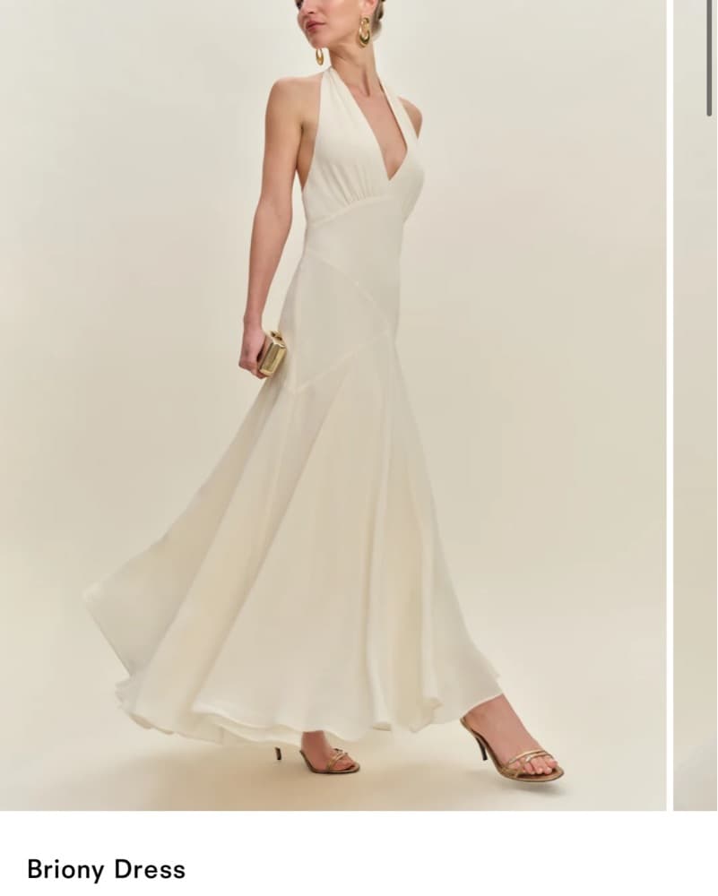 Reformation Briony Halter Fior di Latte - Image 1