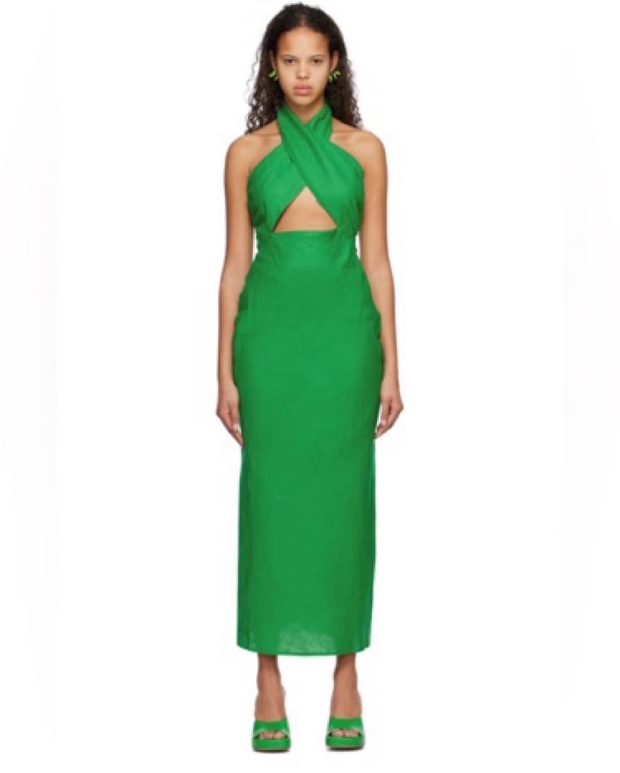 Simon Miller Linen Yabba Dress in Gummy - Image 2