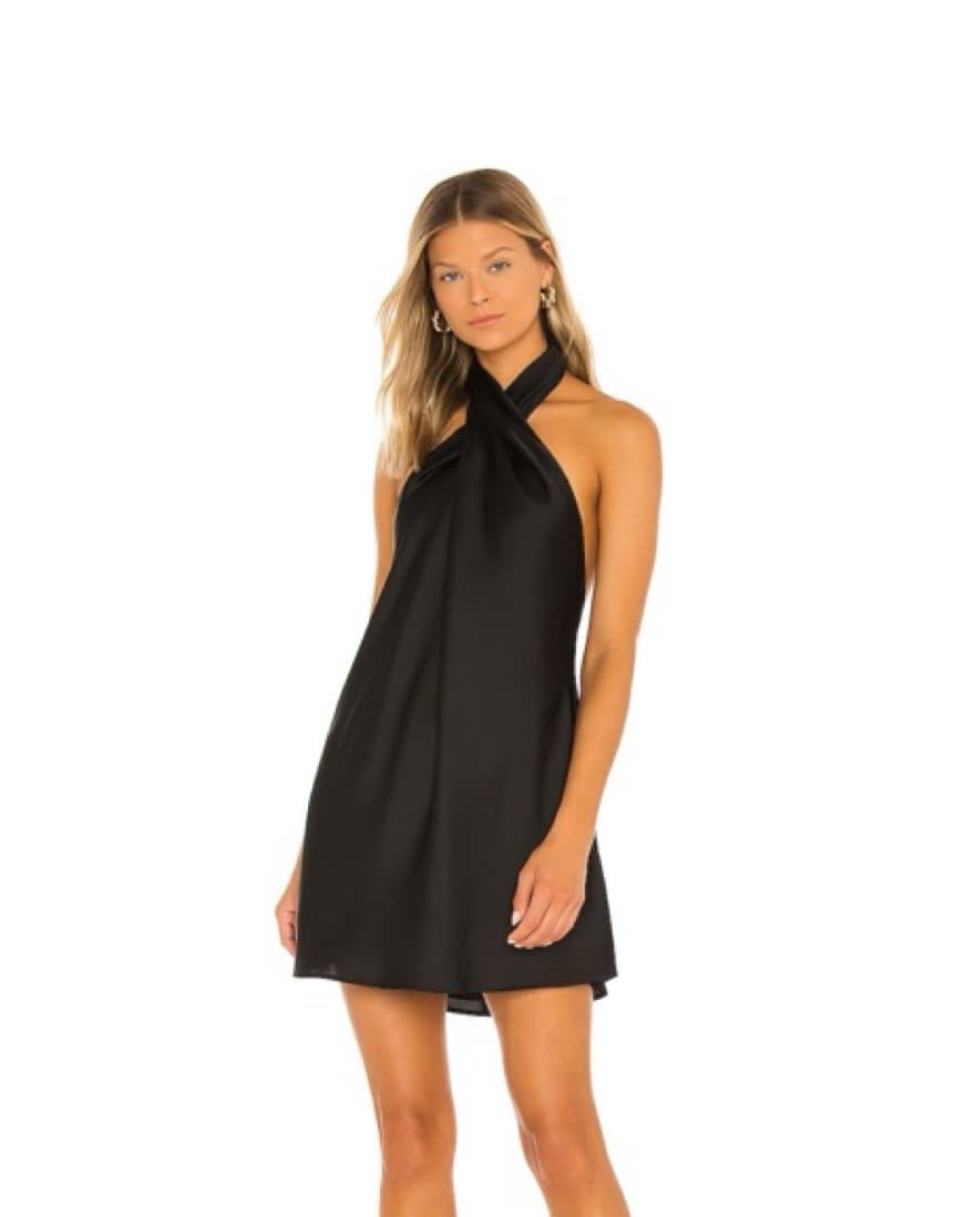 High-Neck Open-Back Dress - Image 1