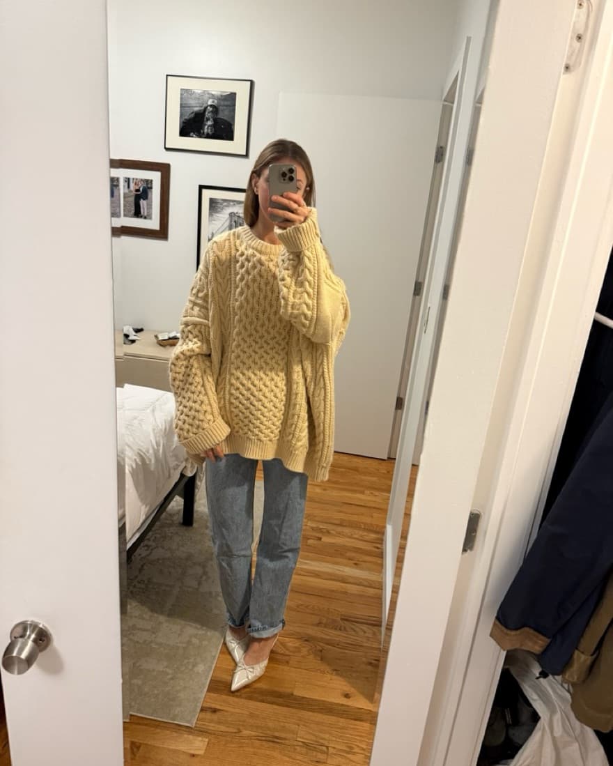 The Frankie Shop Cable Knit Sweater - Image 1