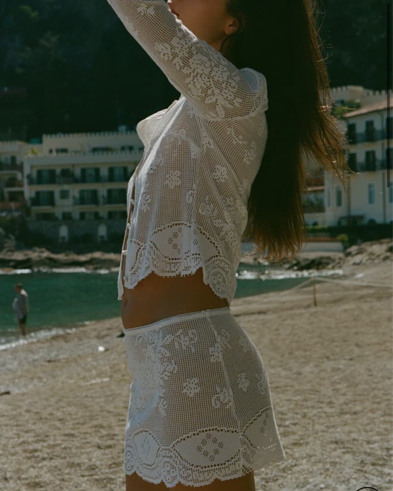 With Jean BELINDA SKIRT | WHITE LACE - Image 2