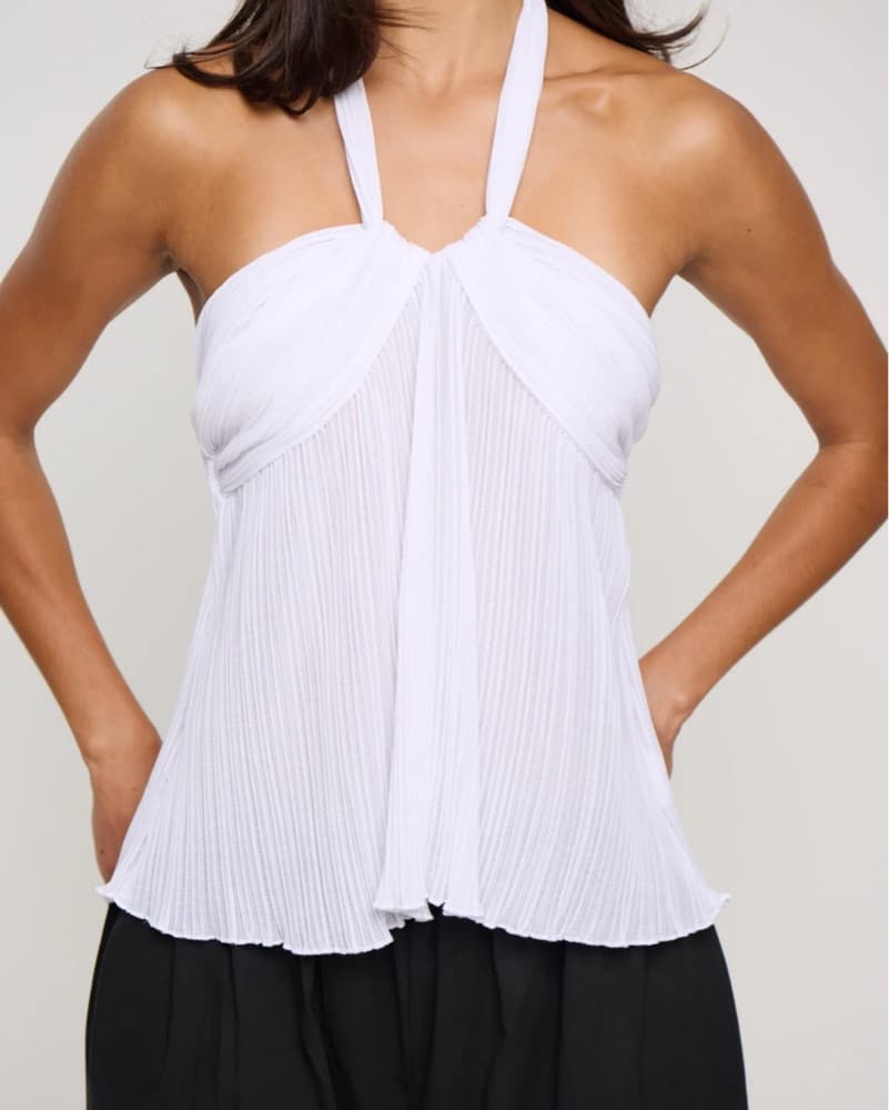 white sheer halter - Image 3