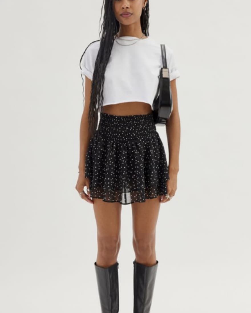 UO Ciara Flowy Printed Skort - Image 2