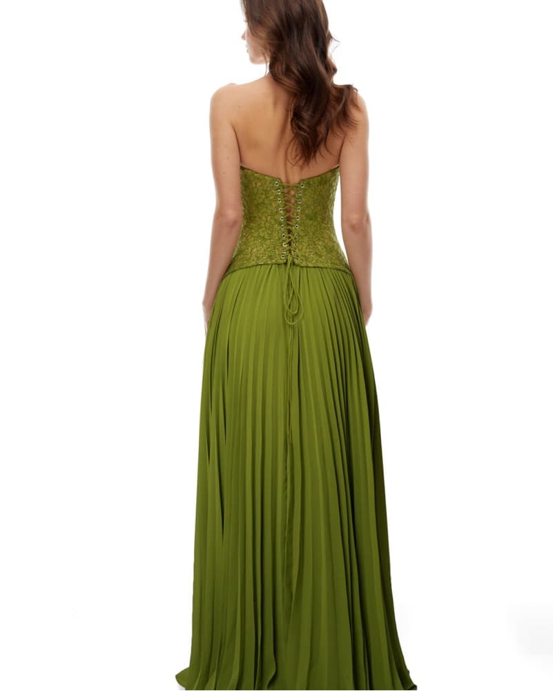 Miss Rosier Ronja Emerald Corset Gown - Image 2