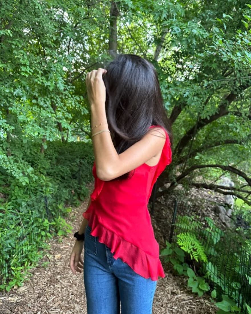 Beautiful Red Tie Top - Image 2
