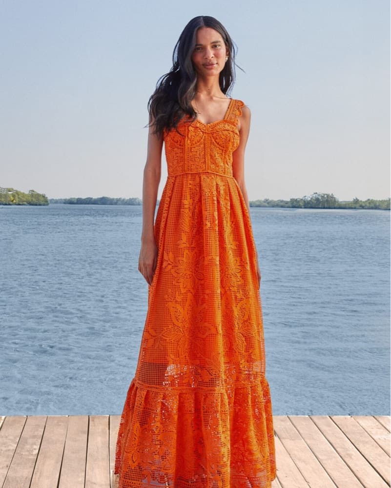 Farm Rio Orange Maxi - Image 1