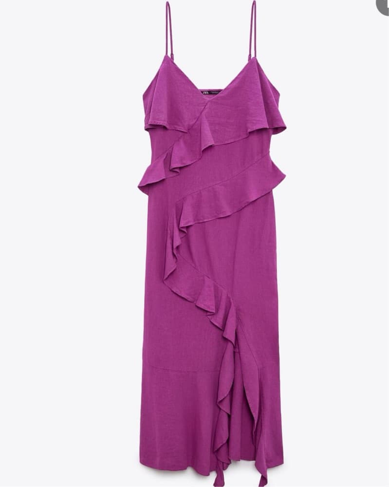 Purple Zara Maxi Beach Dress - Image 1