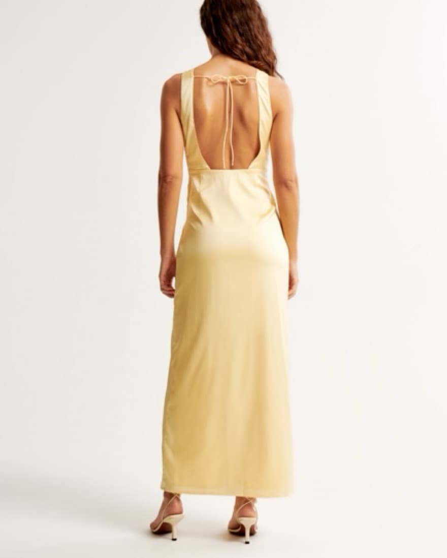 Yellow Abercrombie Maxi Dress - Image 3