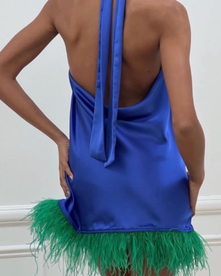 Weworewhat Peacock Dress - Image 3