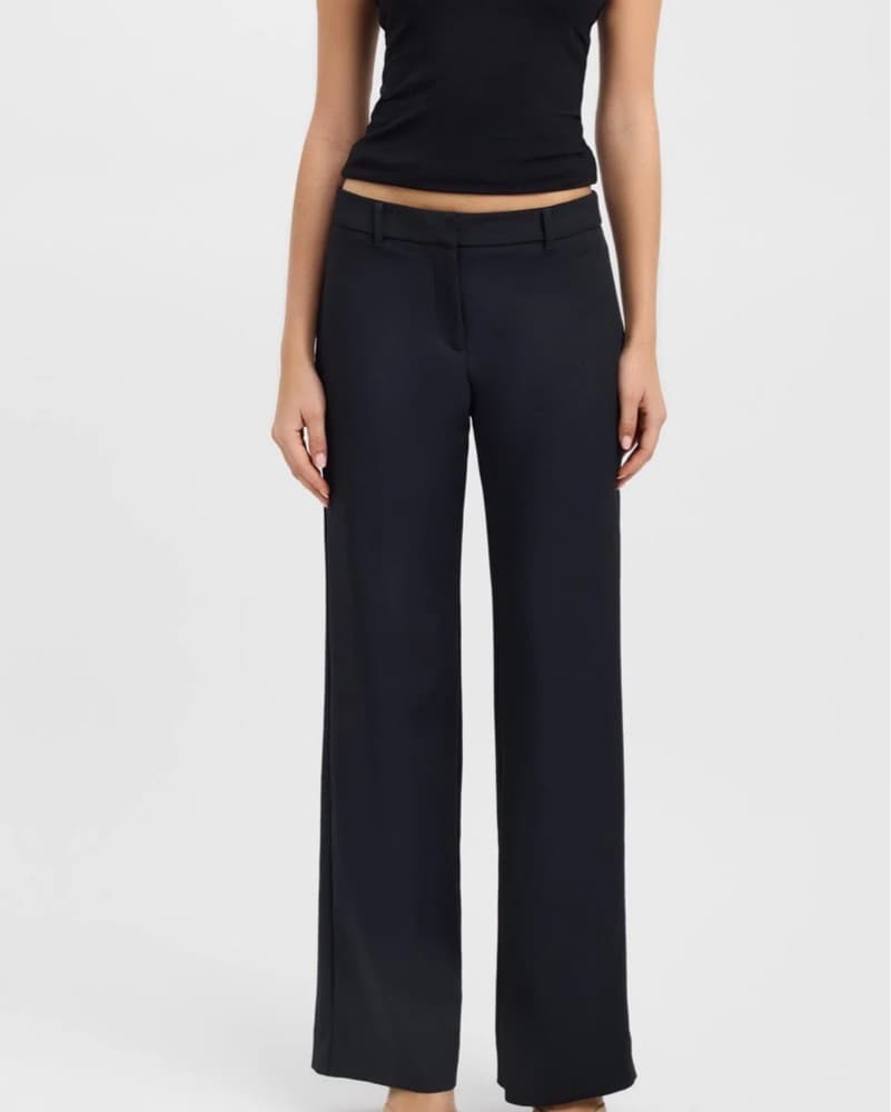 Sleek and Sophisticated Black Trousers - Image 1