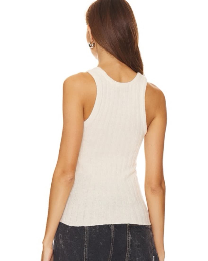 Fiorucci Angolo Logo Vest In Cream - Image 3
