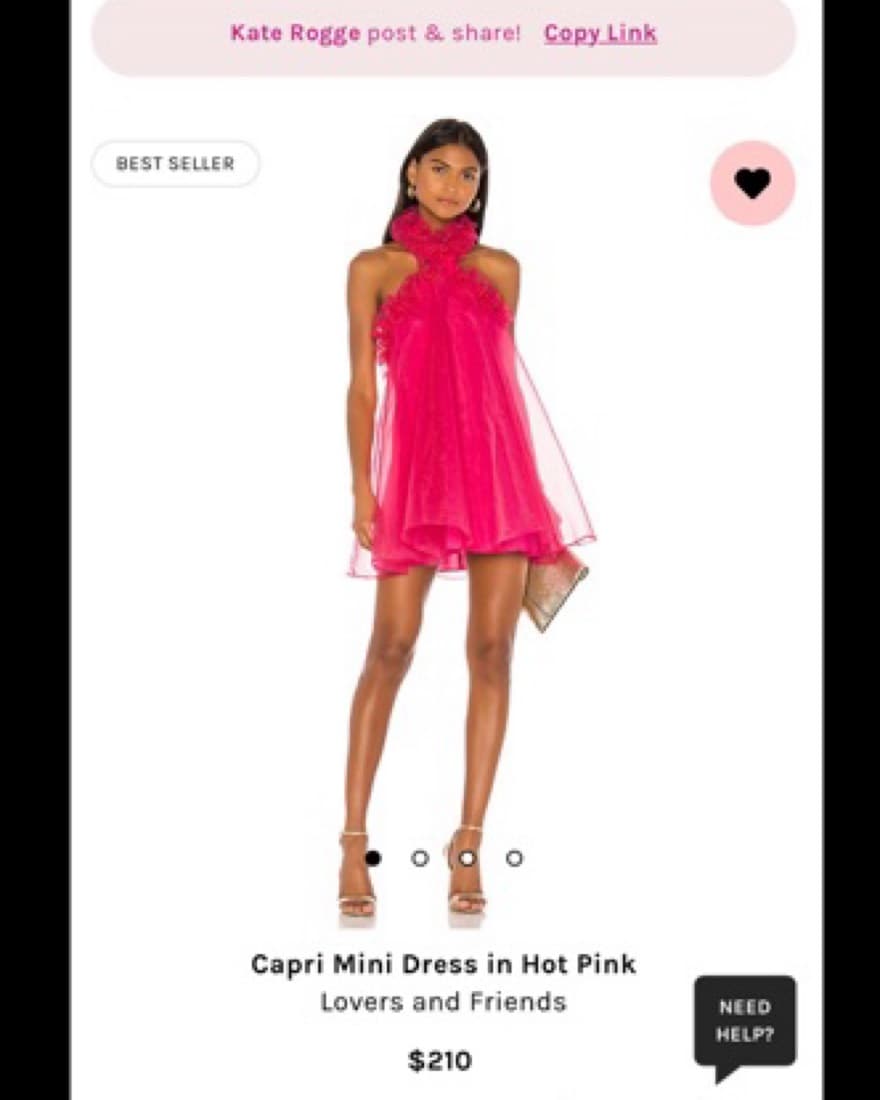 Pink Lovers & Friends Girly Dress  - Image 1