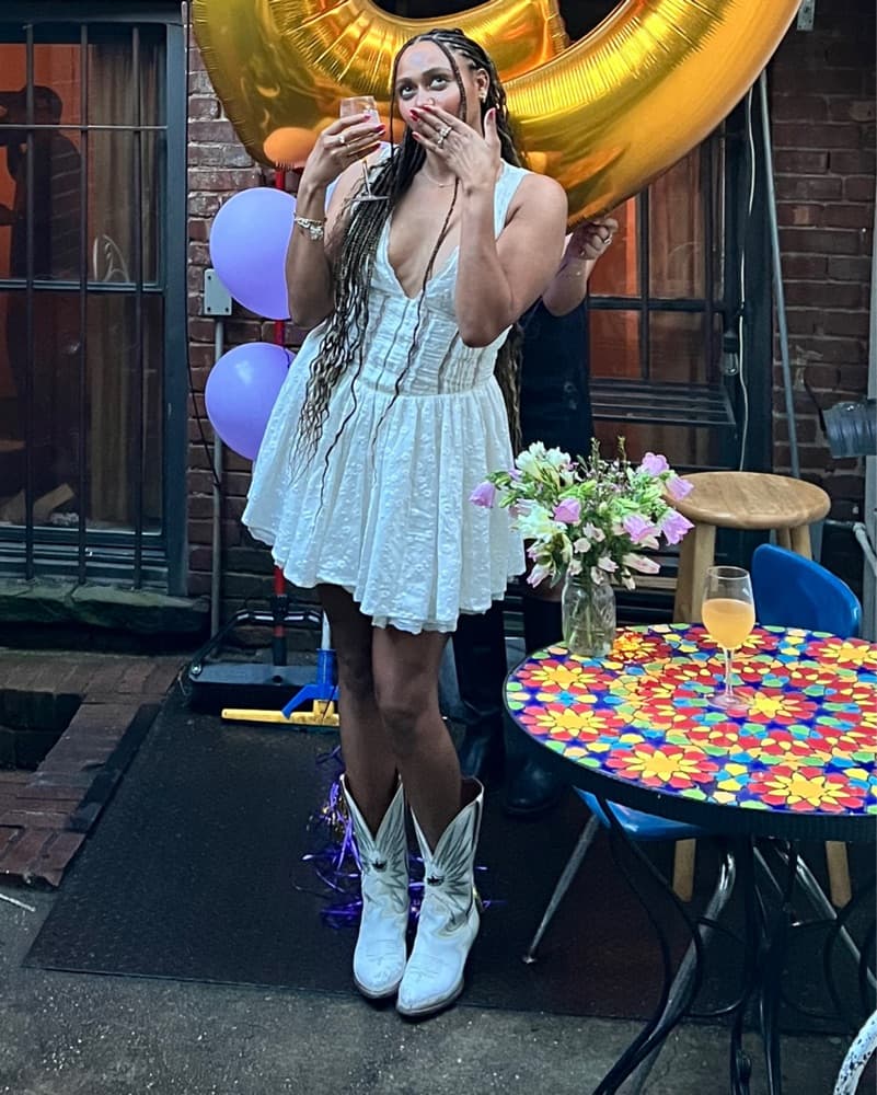 White Fun Spring/Summer Dress - Image 1
